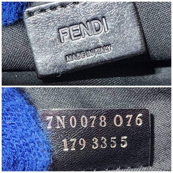 Authentic Fendi Monster Eyes Clutch Bag Black - Picture 8 of 13